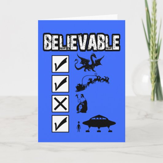 Ik geloof in Kerstman Feestdagen Kaart (Voorkant)