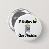 ik geloof in klauwmachines ronde button 5,7 cm (Voorkant /achterkant)