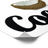 ik geloof in kokosnoten poster (Hoek)