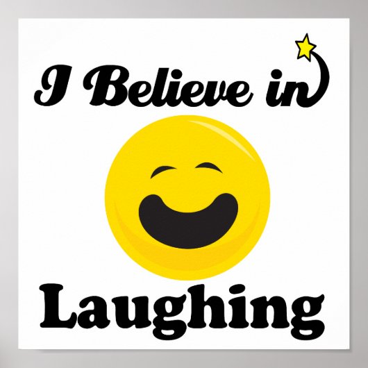 ik geloof in lachen poster (Voorkant)