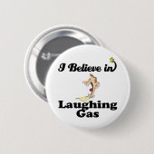 ik geloof in lachgas ronde button 5,7 cm (Voorkant /achterkant)