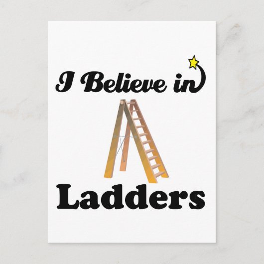 ik geloof in ladders briefkaart (Voorkant)