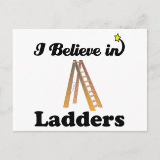 ik geloof in ladders briefkaart