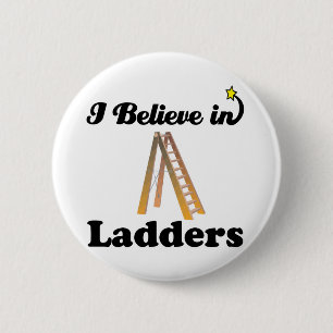 ik geloof in ladders ronde button 5,7 cm