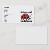 ik geloof in ladybugs visitekaartje (Voorkant / Achterkant)