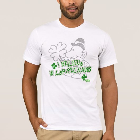 Ik geloof in Leprechauns T-shirt (Voorkant)