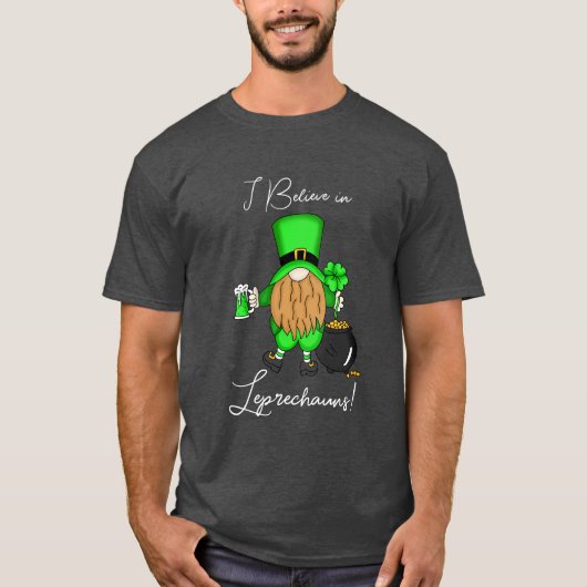 Ik geloof in Leprechauns. T-shirt (Voorkant)