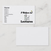 ik geloof in lezingen visitekaartje (Voorkant / Achterkant)