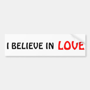 Ik geloof in Liefde Bumpersticker