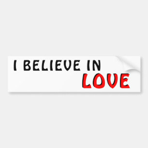 Ik geloof in Liefde Bumpersticker