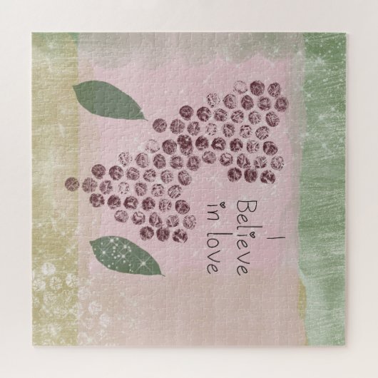 Ik geloof in liefdesharten legpuzzel (Horizontaal)