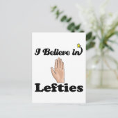 ik geloof in linkse partijen briefkaart (Staand voorkant)