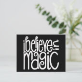 Ik geloof in Magic White Briefkaart (Staand voorkant)