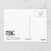 Ik geloof in Magic White Briefkaart (Achterkant)