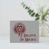 Ik geloof in Magick Briefkaart (Staand voorkant)