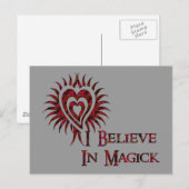 Ik geloof in Magick Briefkaart (Voorkant / Achterkant)