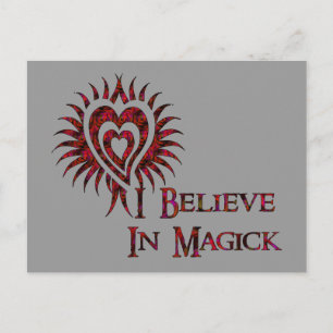 Ik geloof in Magick Briefkaart