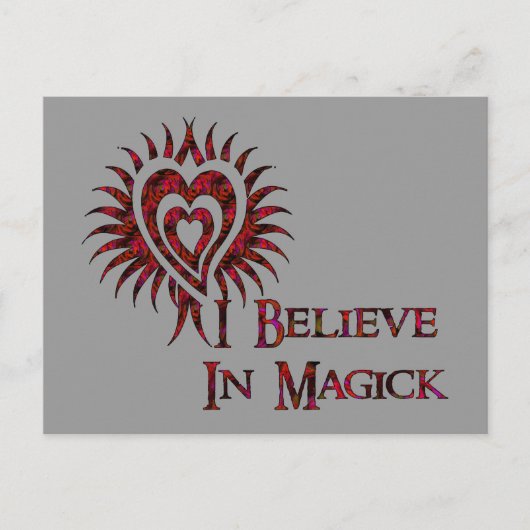 Ik geloof in Magick Briefkaart (Voorkant)