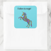 "Ik geloof in magie" eenhoorn stickers (Tas)