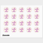 Ik geloof in magie ronde sticker (Vel)