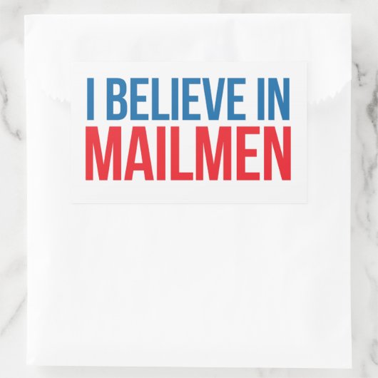 Ik geloof in Mailmen sticker (Tas)