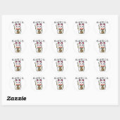 Ik geloof in Maneki Neko Ronde Sticker (Vel)