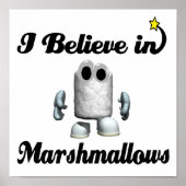 ik geloof in marshmallows poster (Voorkant)
