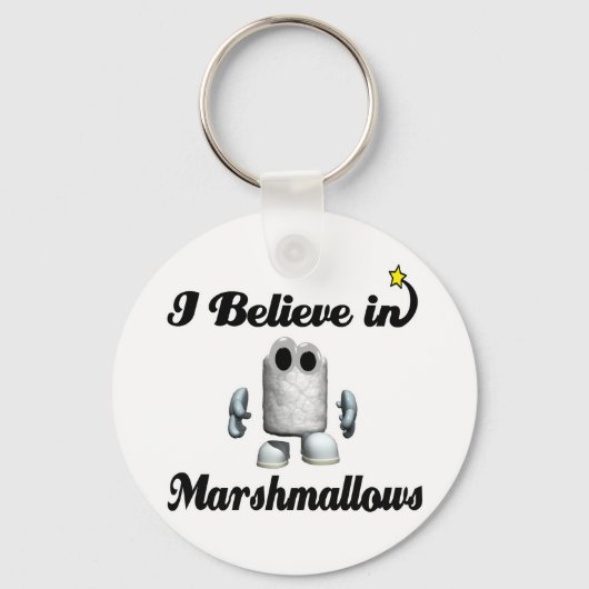 ik geloof in marshmallows sleutelhanger (Voorkant)