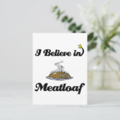 ik geloof in meatloaf briefkaart (Staand voorkant)