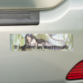 Ik geloof in mermaids bumpersticker (Op auto)