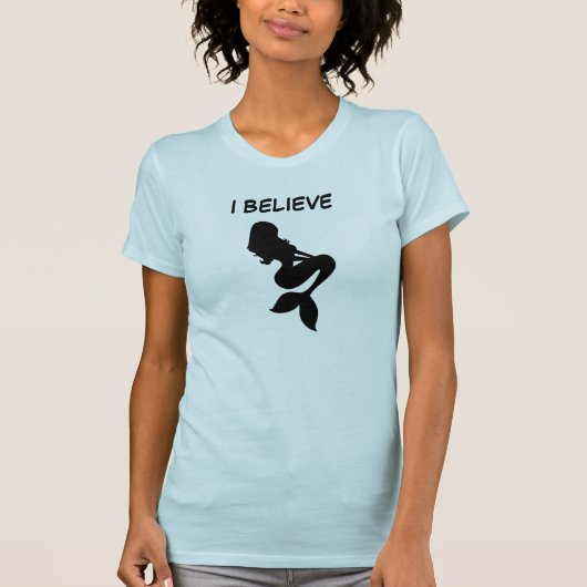 Ik geloof in Mermaids T-shirt (Voorkant)