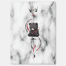 Ik geloof in mezelf B Marble Beer Handelaar Symboo Magneet