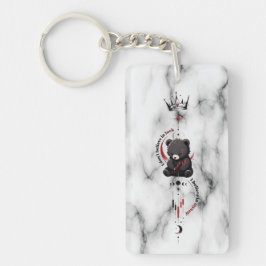 Ik geloof in mezelf B Marble Beer Handelaar Symboo Sleutelhanger