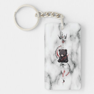 Ik geloof in mezelf B Marble Beer Handelaar Symboo Sleutelhanger