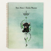 Ik Geloof in Mezelf Mint Waterverf Stier Trader Planner (Voorkant)