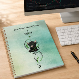 Ik Geloof in Mezelf Mint Waterverf Stier Trader Planner