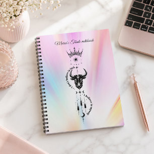 Ik geloof in mezelf Pastel Aura Trader Symbool Notitieboek