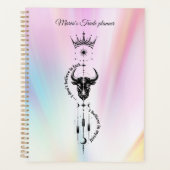 Ik geloof in mezelf Pastel Aura Trader Symbool Planner (Voorkant)