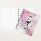 Ik Geloof in Mezelf Roze Marmer Trader Symbool Planner (Display)