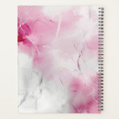 Ik Geloof in Mezelf Roze Marmer Trader Symbool Planner (Achterkant)