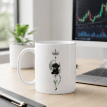 Ik Geloof in Mezelf Schattig Zwart Stier Trader Sy