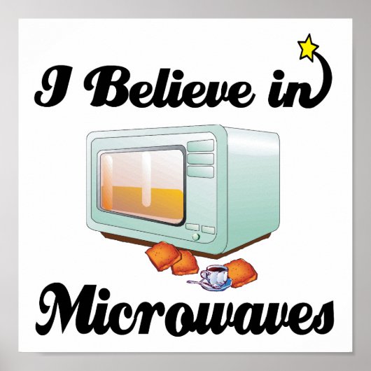 ik geloof in microgolven poster (Voorkant)