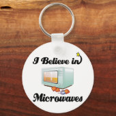 ik geloof in microgolven sleutelhanger (Voorkant)
