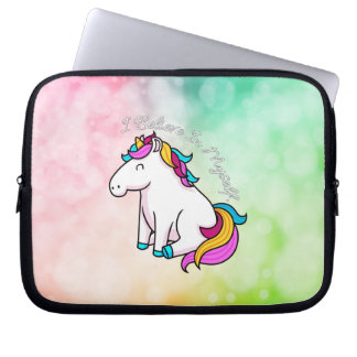 Ik geloof in mijn eigen Unicorn laptophoes Laptop Sleeve