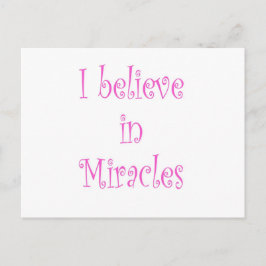 Ik geloof in Miracles Briefkaart