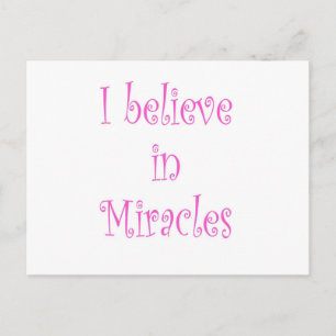 Ik geloof in Miracles Briefkaart
