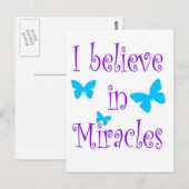 Ik geloof in Miracles Briefkaart (Voorkant / Achterkant)