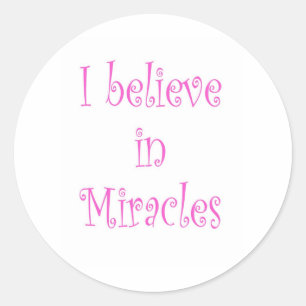 Ik geloof in Miracles Ronde Sticker