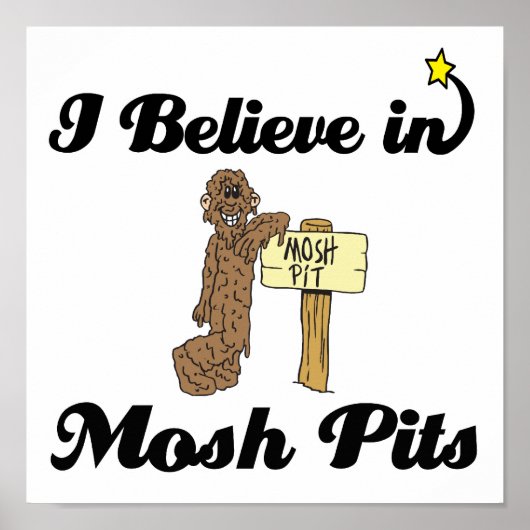 ik geloof in mosh pits poster (Voorkant)