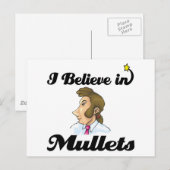 ik geloof in mullets briefkaart (Voorkant / Achterkant)
